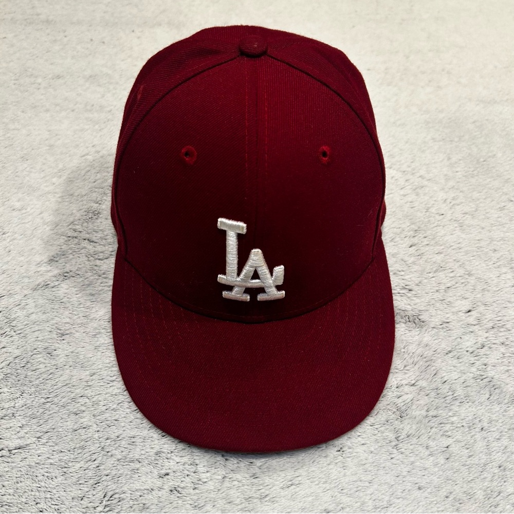 Los Angeles Dodgers Maroon Fitted Hat